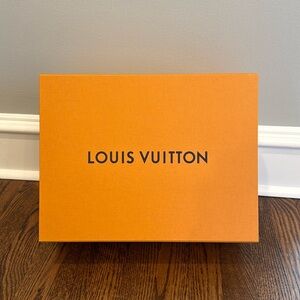 Louis Vuitton Yellow Gold Orange Blue Empty Medium Size Shoe Bag Gift Box